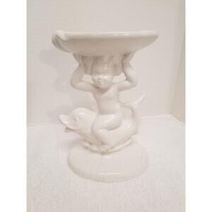 Angel riding dolfin soap dish 34